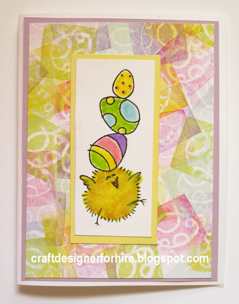 Fuzzy Chick Easter Card Making from Craft Designer — Craft Designs by ...