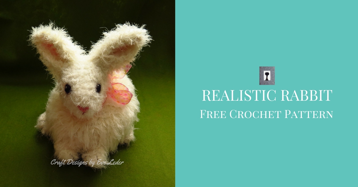 Realistic Bunny Crochet Pattern | Craft Designs by Eve Leder